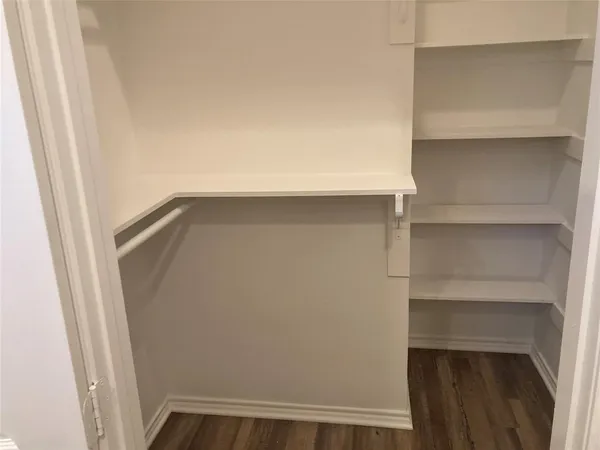a close view of closet