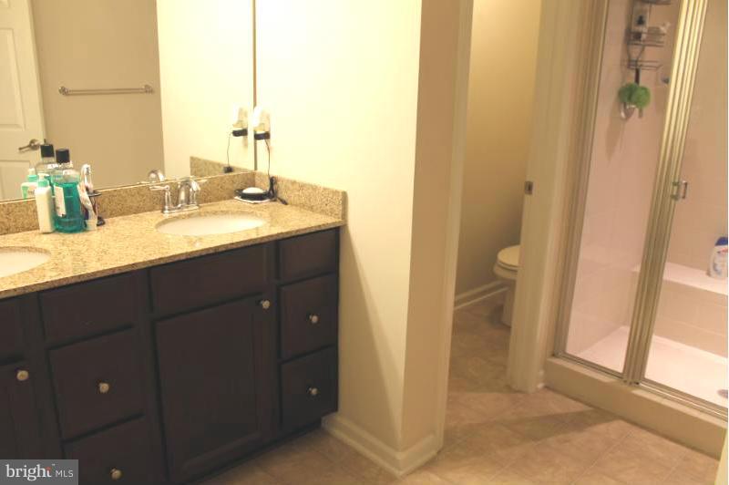 2630 St Marys View Road Accokeek, MD 20607 - Photo 15 of 25 a bathroom with a granite countertop sink and a mirror