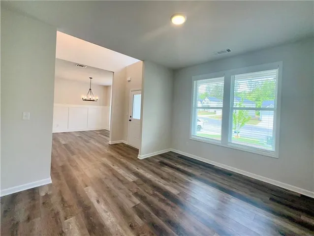 a view of empty room