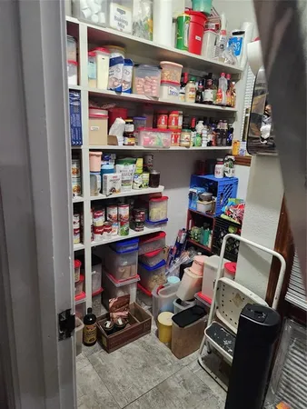 a room with storage and utility