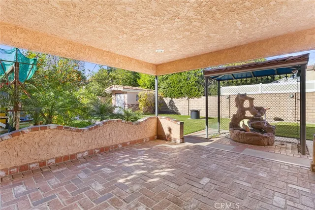 a view of a park with slide