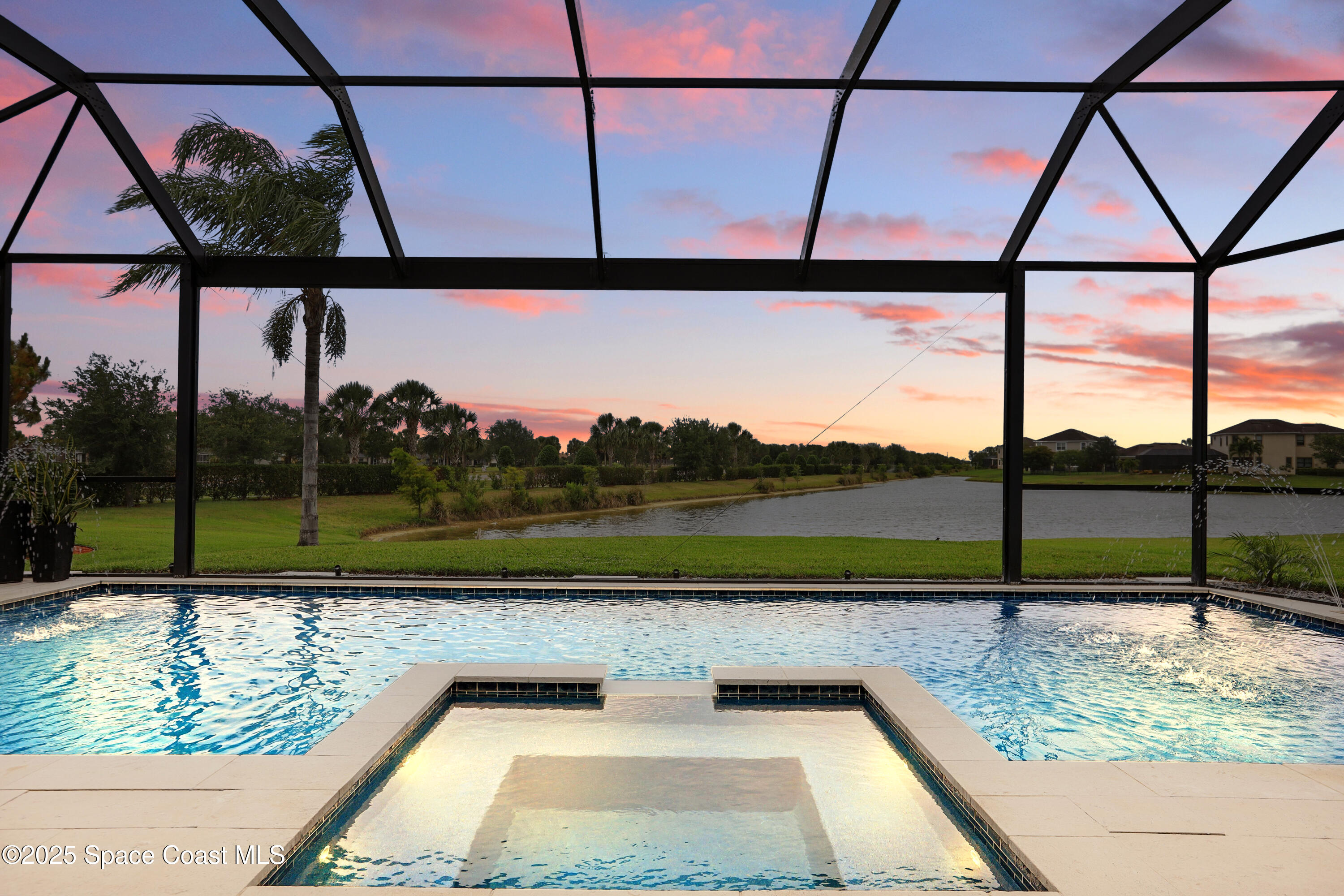 3222 Casterton Drive Melbourne, FL 32940 - Photo 2 of 67 a view of swimming pool from a balcony