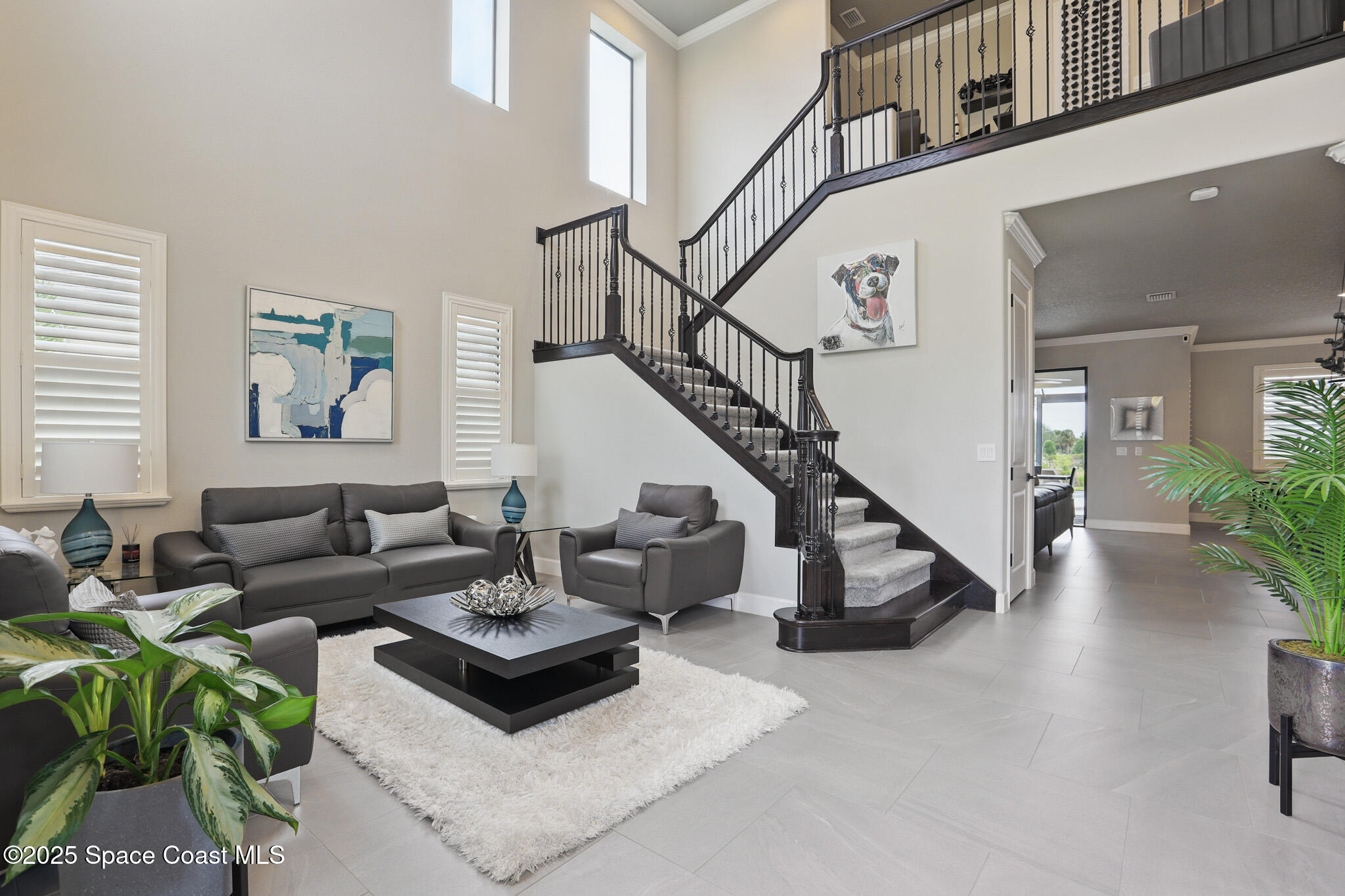 3222 Casterton Drive Melbourne, FL 32940 - Photo 3 of 67 a living room with furniture and wooden floor