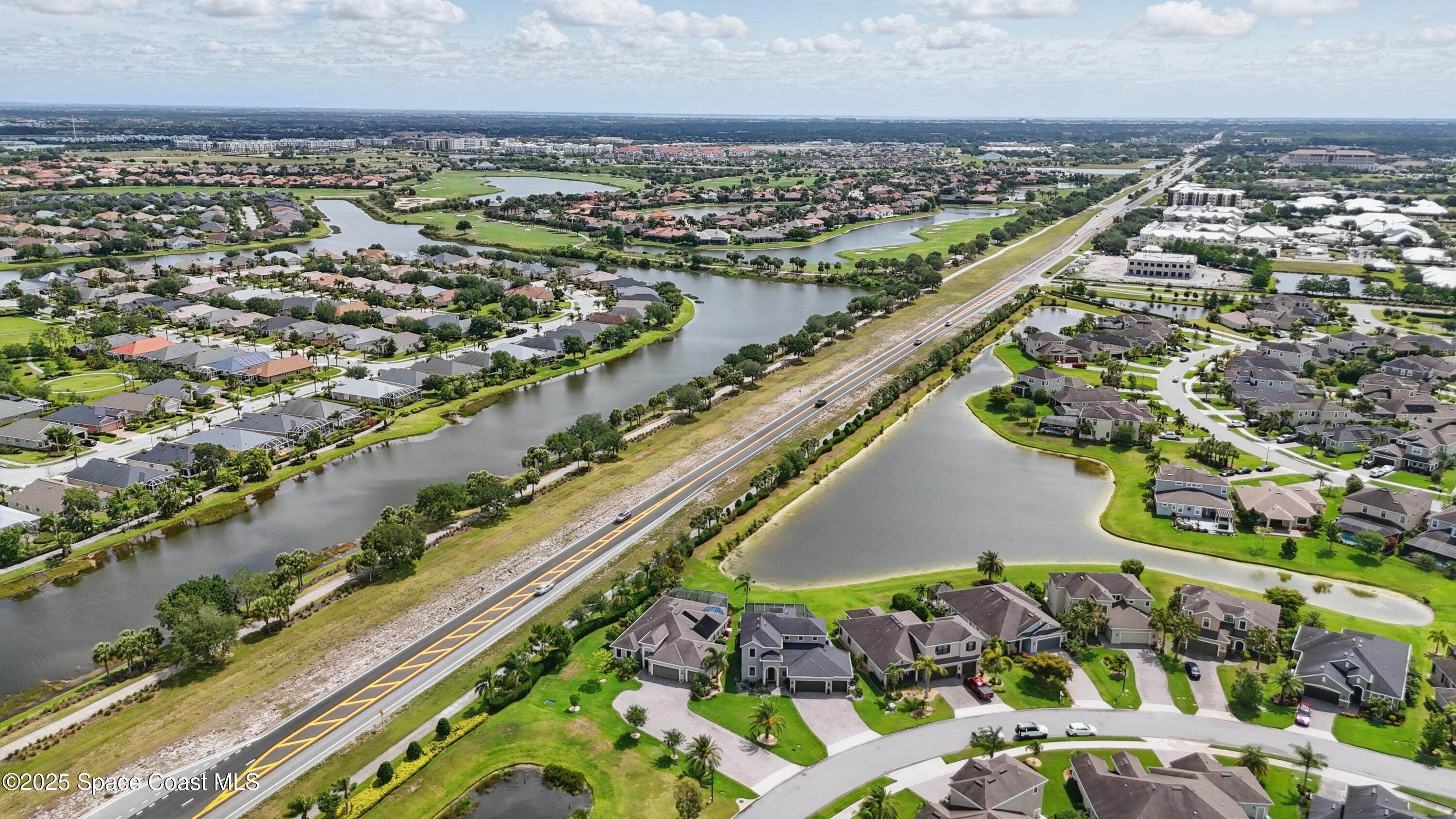 3222 Casterton Drive Melbourne, FL 32940 - Photo 54 of 67 an aerial view of a city