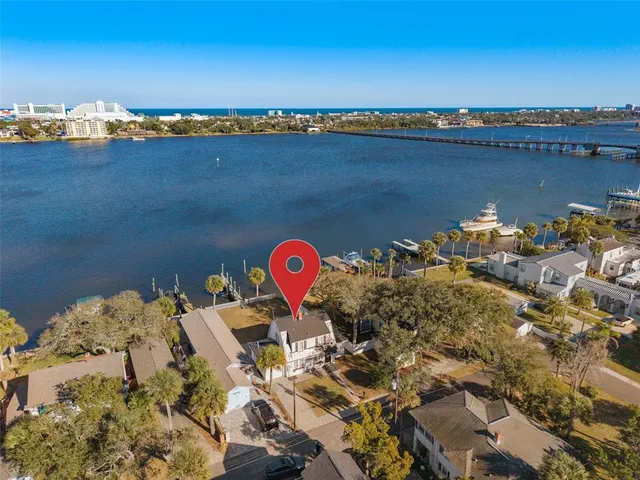 a view of water heater and covered with sky view
