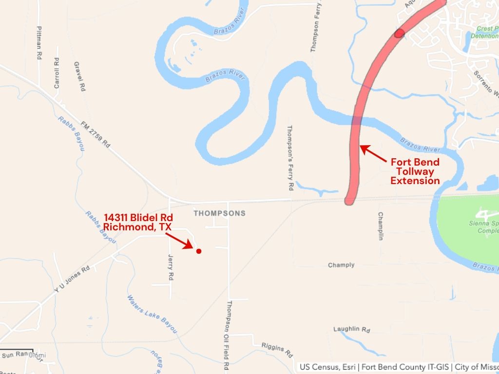 14311 Blidel Road Thompsons, TX 77469 - Photo 26 of 27 FORT BEND TOLLWAY EXTENSION - PLANS TO BE FINALIZED