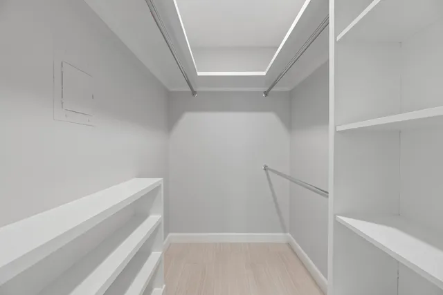 a view of walk in closet