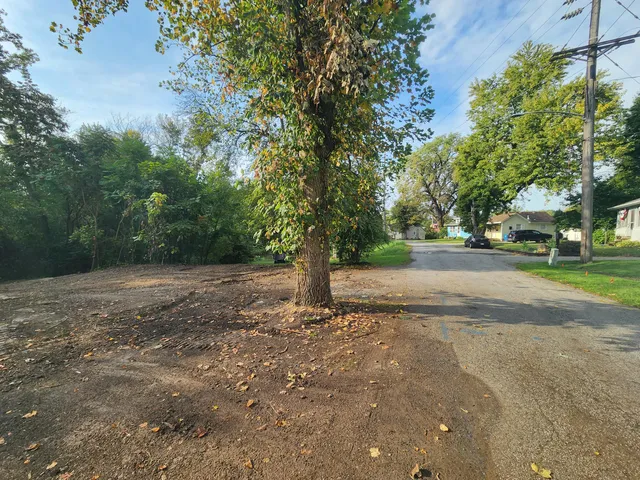 a view of street with trees