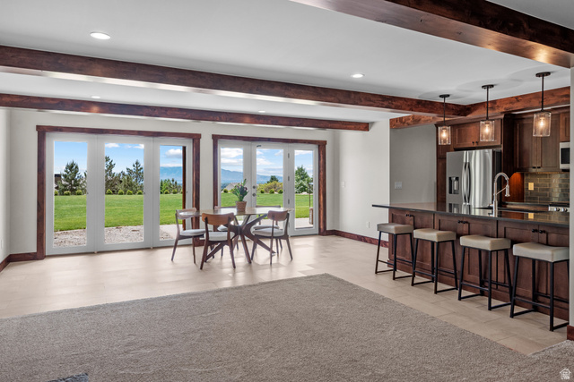 4221 Juniper Circle Alpine, UT 84004 - Photo 27 of 66 Basement Kitchen Sitting Area