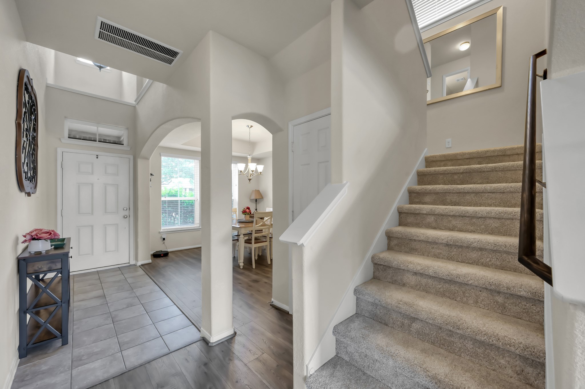 21550 Rainfall Park Drive Spring, TX 77388 - Photo 21 of 38 a view of entryway and hall with wooden floor