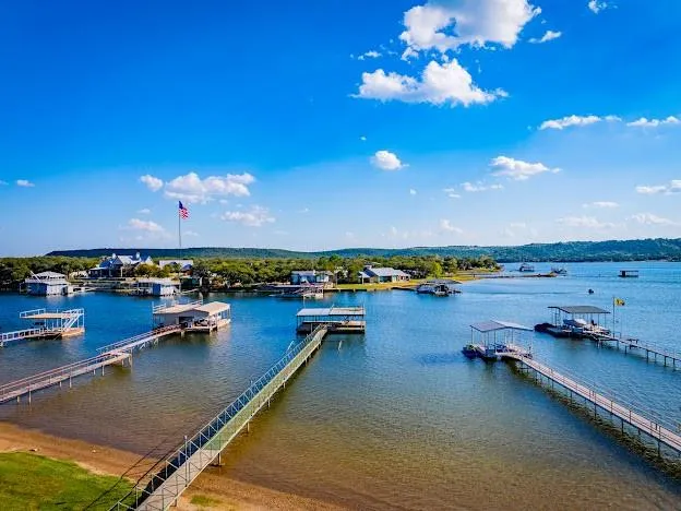 an aerial view of a ocean view