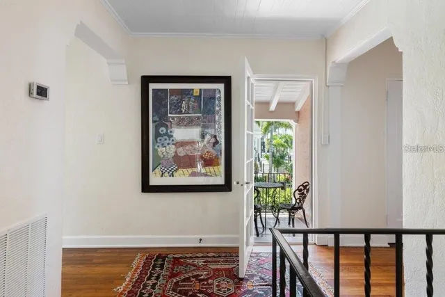 a bed room with a bed and a fireplace