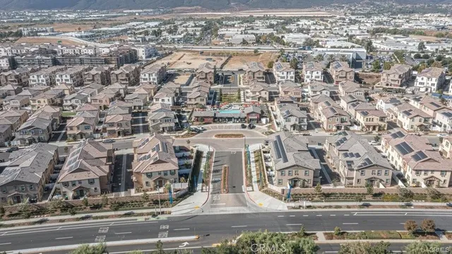 an aerial view of a city