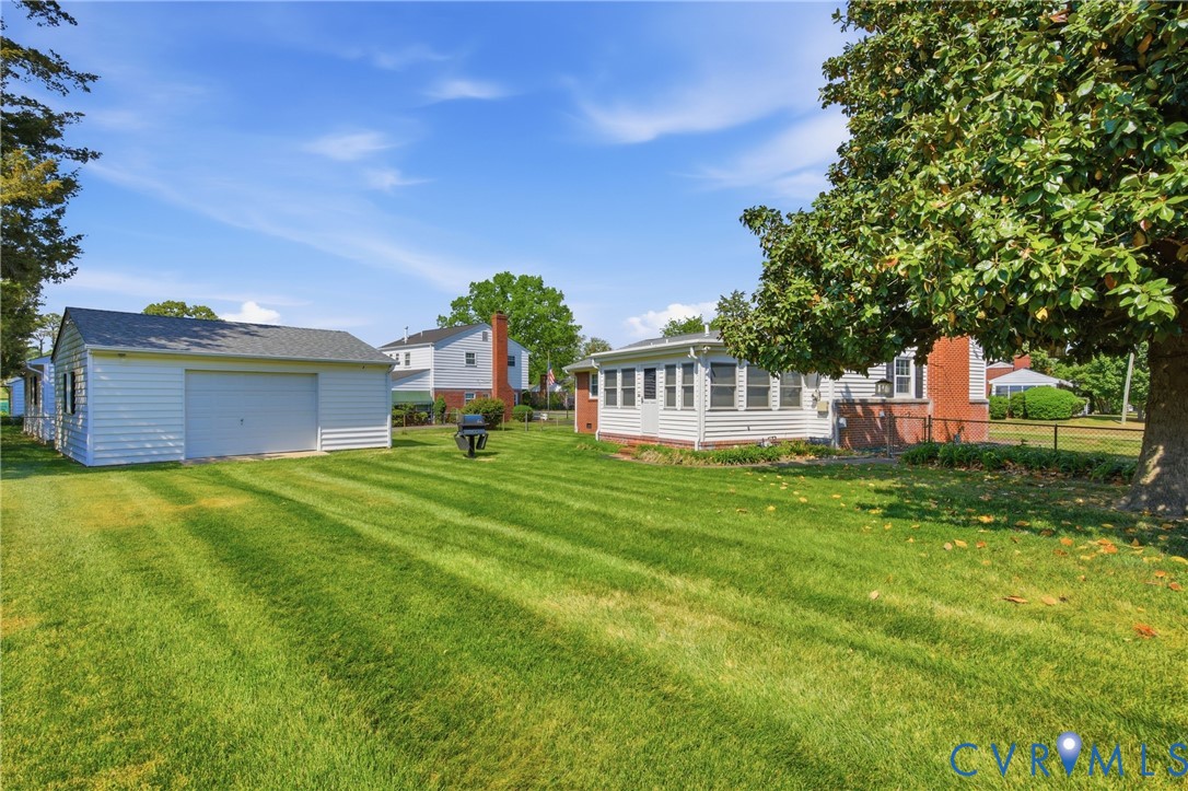 3200 Valleyfield Road Henrico, VA 23228 - Photo 29 of 32 Expansive backyard with a separate garage structur