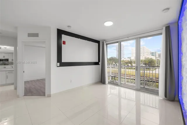 a view of an empty room