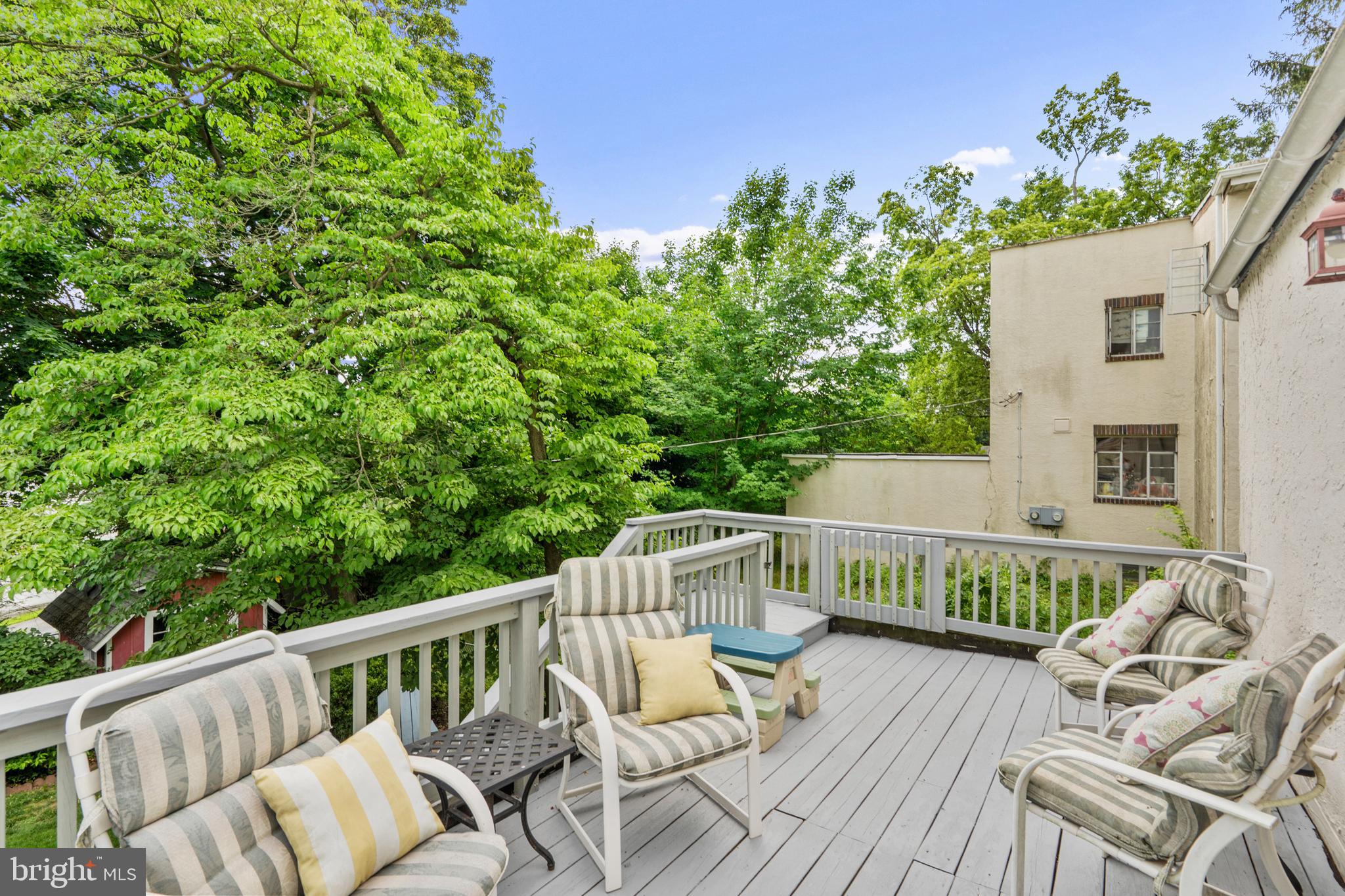 2589 Radcliffe Road Broomall, PA 19008 - Photo 14 of 34 a view of balcony with deck and outdoor seating