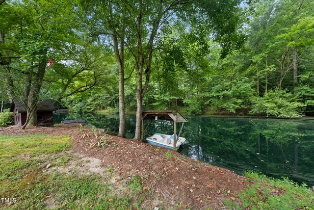 a view of an outdoor space with a lake view