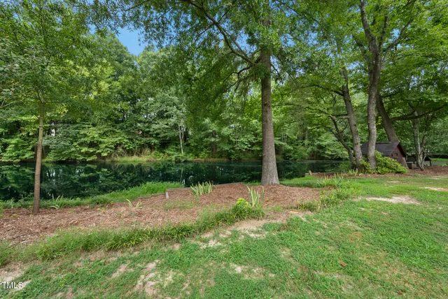 a view of a back yard of the house