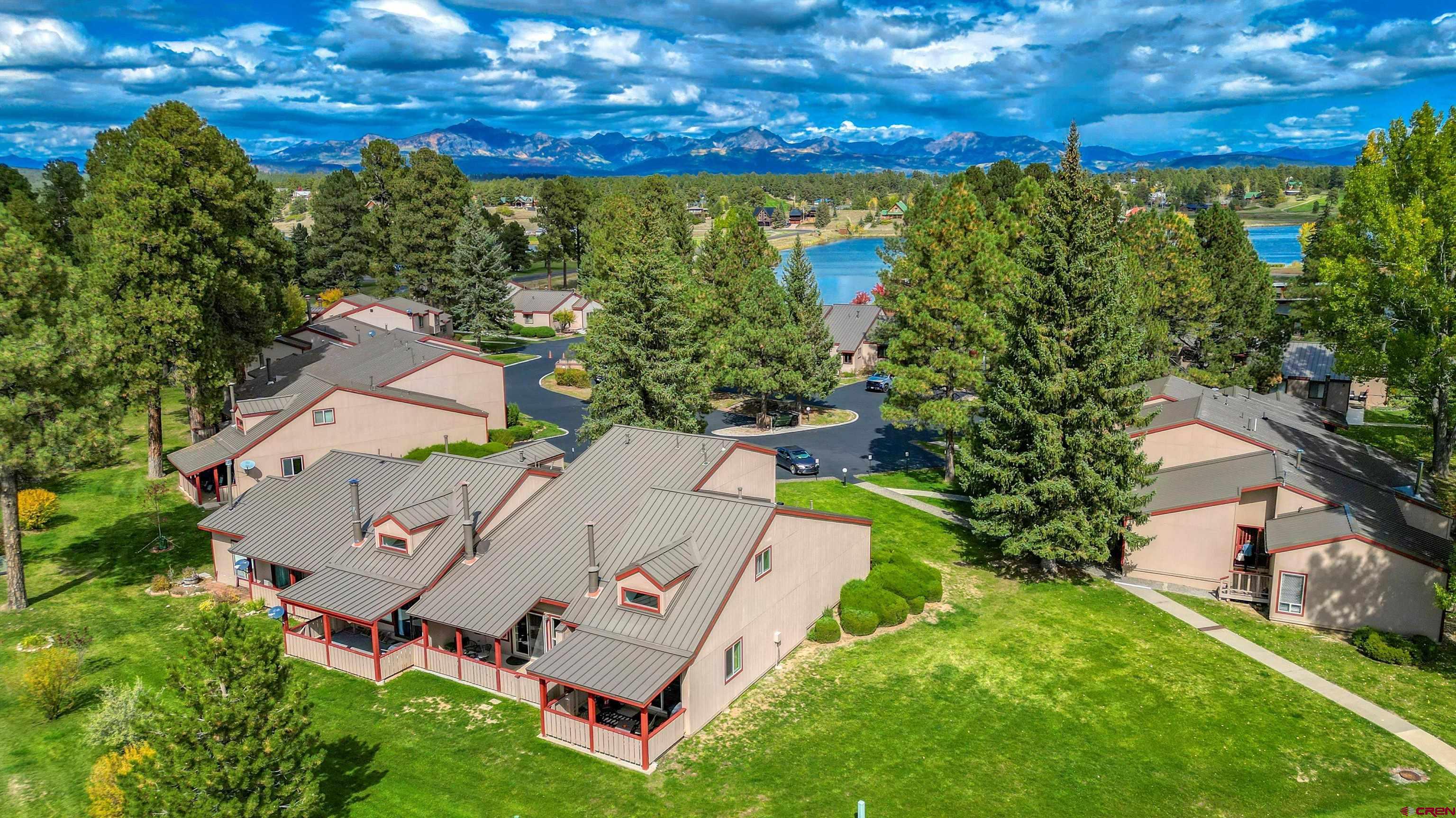 217 Pinon Causeway, Unit 3022 Pagosa Springs, CO 81147 - Photo 39 of 42 an aerial view of a house with a yard