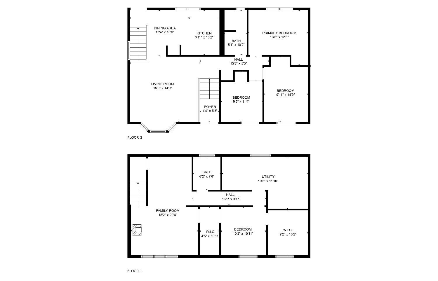 1412 North Elmer Street Griffith, IN 46319 - Photo 21 of 23 a picture of a floor plan