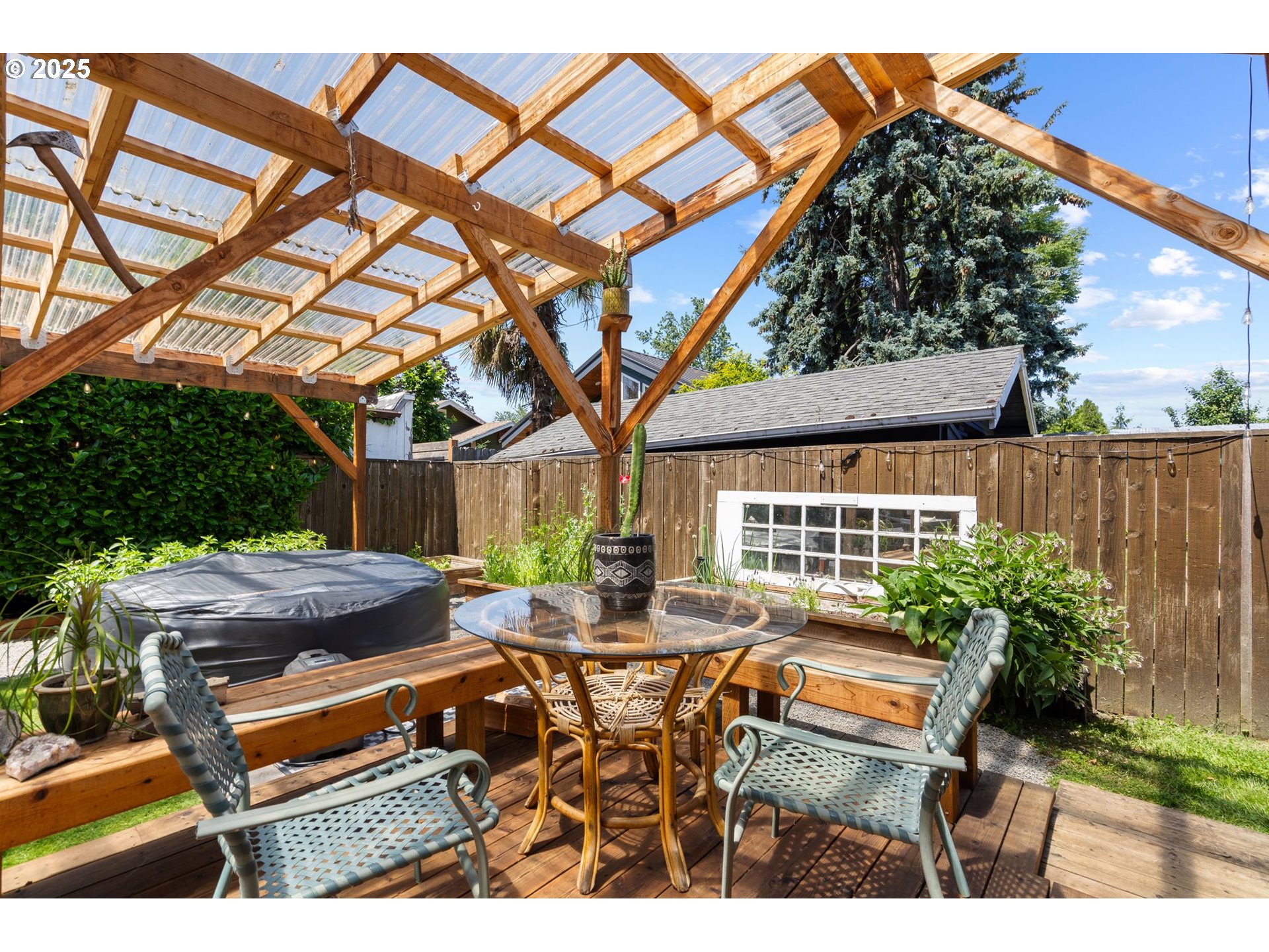 4517 Northeast 85th Avenue Portland, OR 97220 - Photo 25 of 38 a backyard of a house with seating space