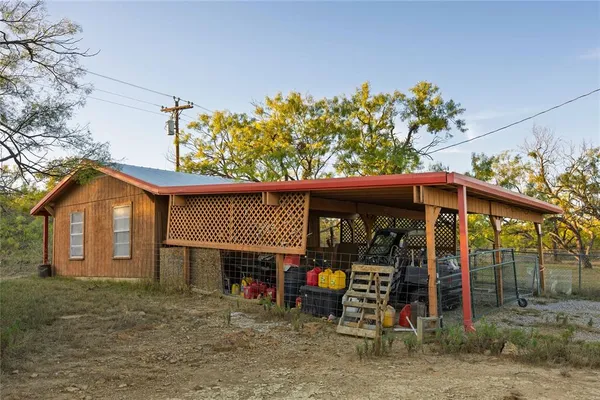 a work place with table and chairs