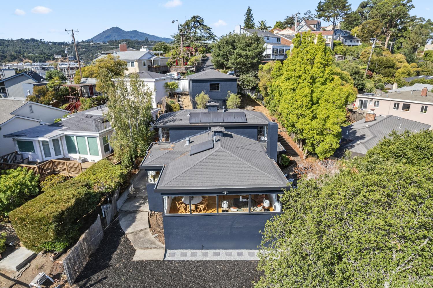 21 Marina Boulevard San Rafael, CA 94901 - Photo 33 of 38 an aerial view of a house with a garden view