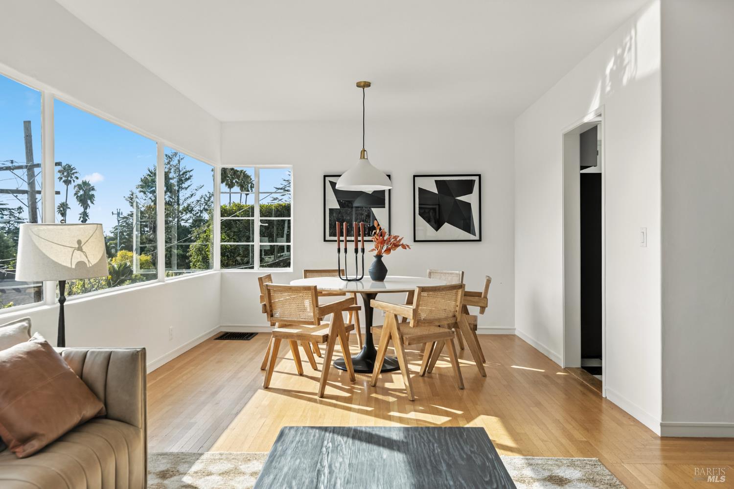 21 Marina Boulevard San Rafael, CA 94901 - Photo 5 of 38 a view of a dining room with furniture window and wooden floor