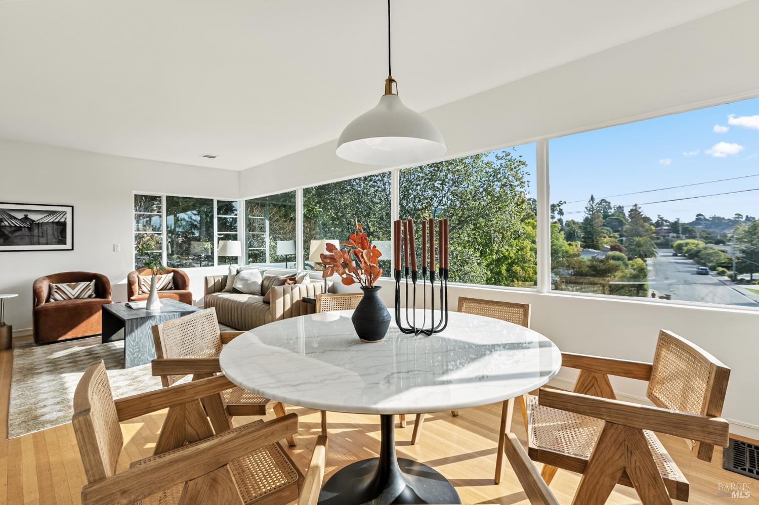 21 Marina Boulevard San Rafael, CA 94901 - Photo 7 of 38 a view of a dining room with furniture window and outside view