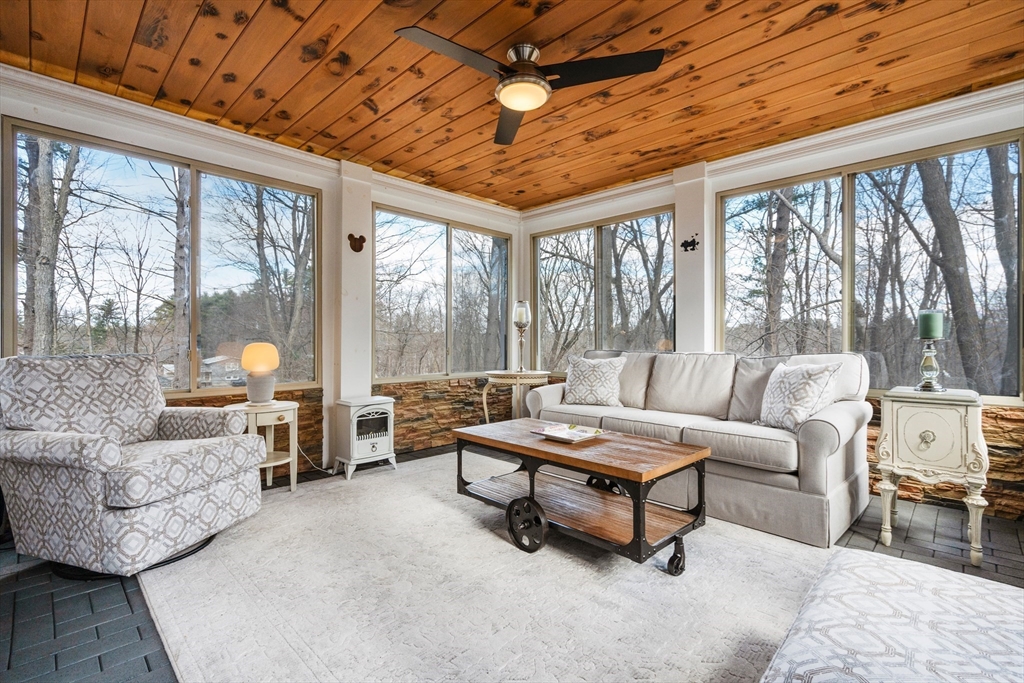 4 Greybirch Road Andover, MA 01810 - Photo 13 of 42 a living room with furniture and a large window with outer view
