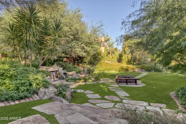 a view of backyard space