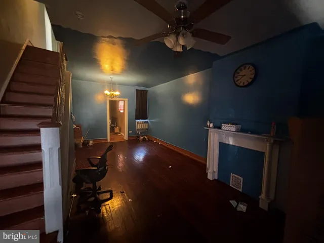 a view of a hallway with entryway