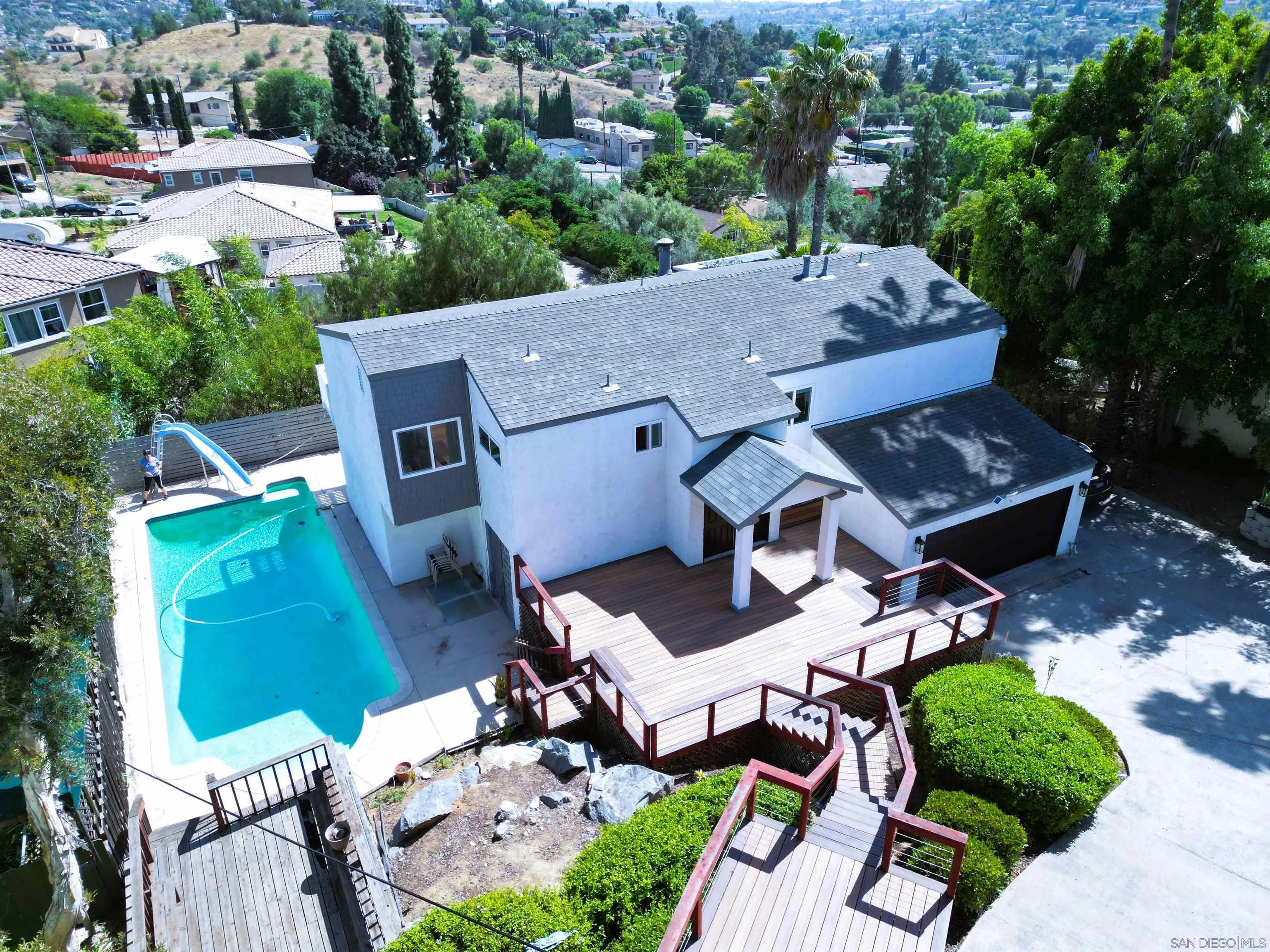 9347 Kahlua Way Spring Valley, CA 91977 - Photo 6 of 67 an aerial view of a house with garden space and street view