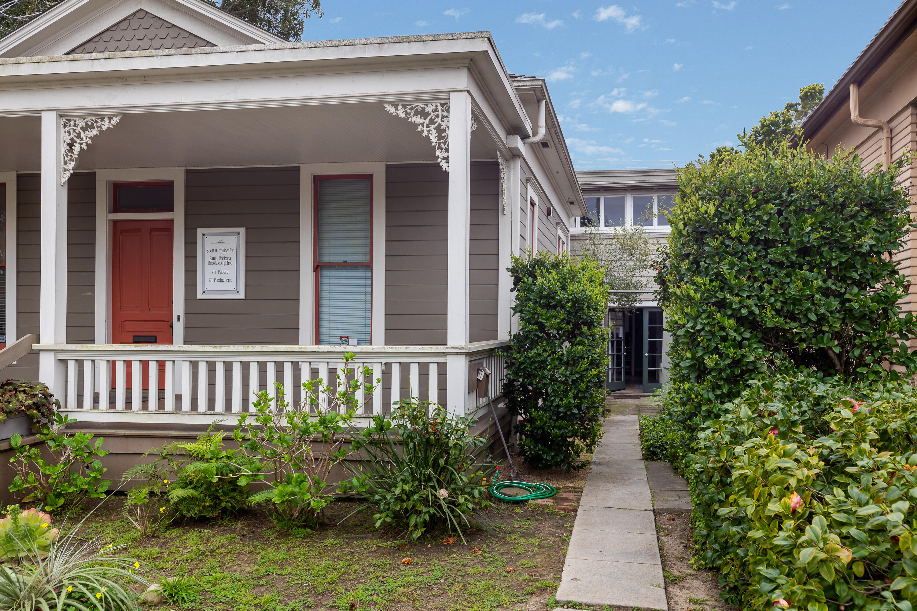 509 Brinkerhoff Avenue Santa Barbara, CA 93101 - Photo 3 of 10 a front view of a house having yard and glass windows