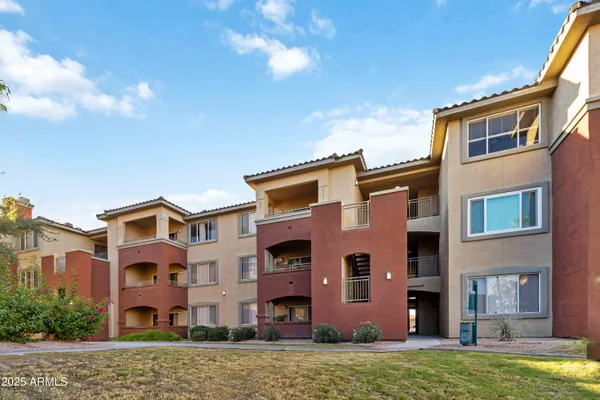 a view of a building with many windows