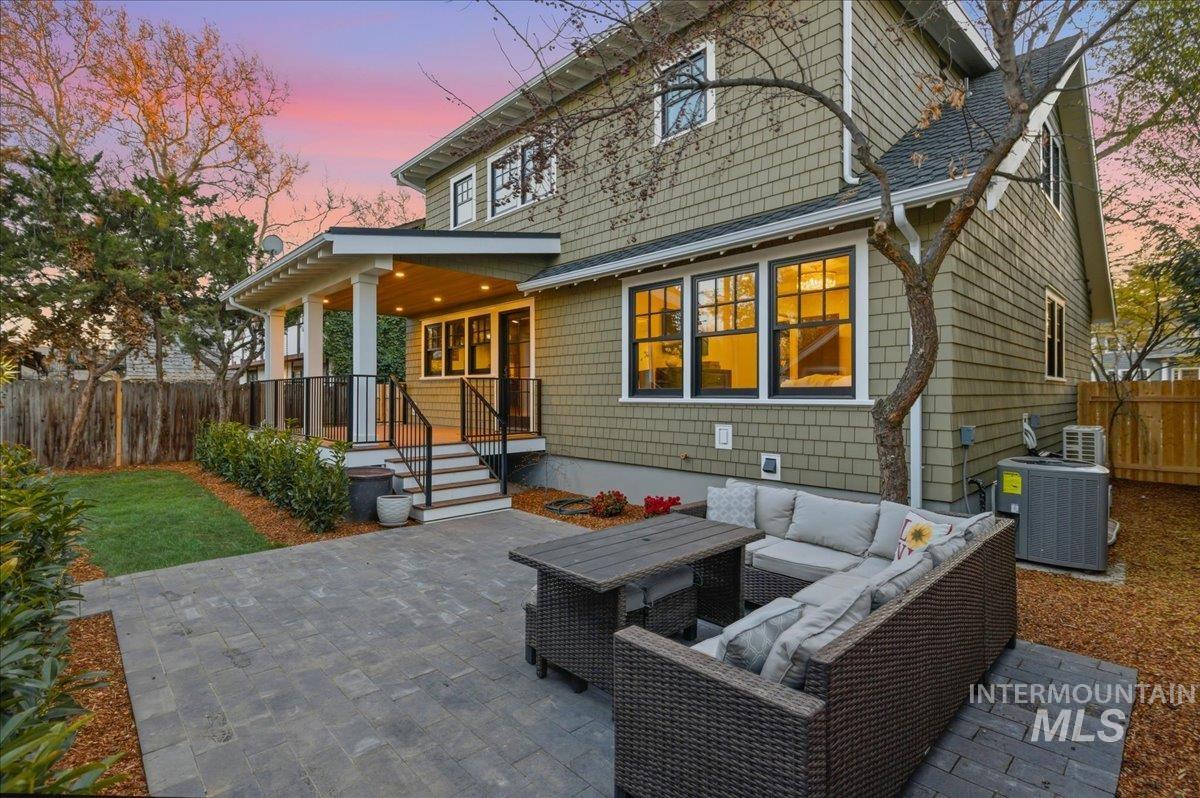 1210 North Harrison Boulevard Boise, ID 83702 - Photo 37 of 39 Back of property featuring a patio area and an outdoor hangout area