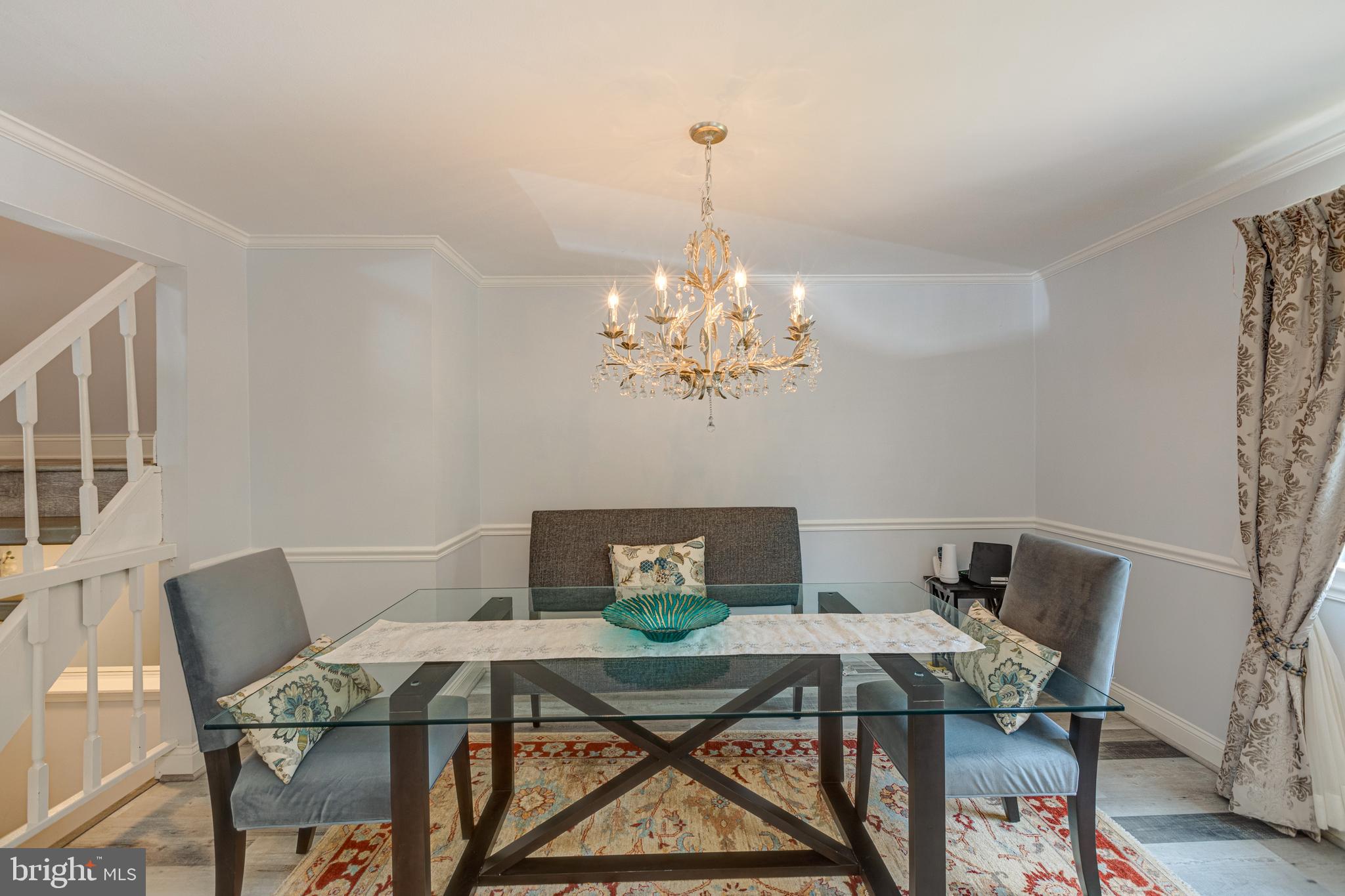 5835 Canvasback Road Burke, VA 22015 - Photo 12 of 45 Dining Area with Beautiful Chandelier