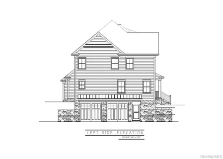 a view of a house with white walls