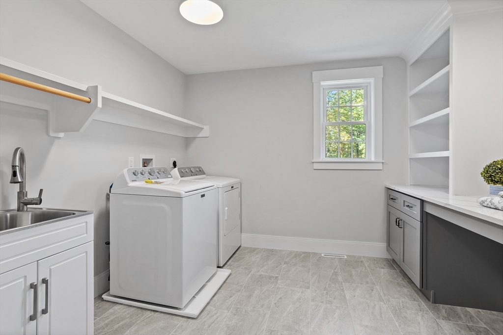 236 Bolton Road Harvard, MA 01451 - Photo 22 of 42 a utility room with sink dryer and washer