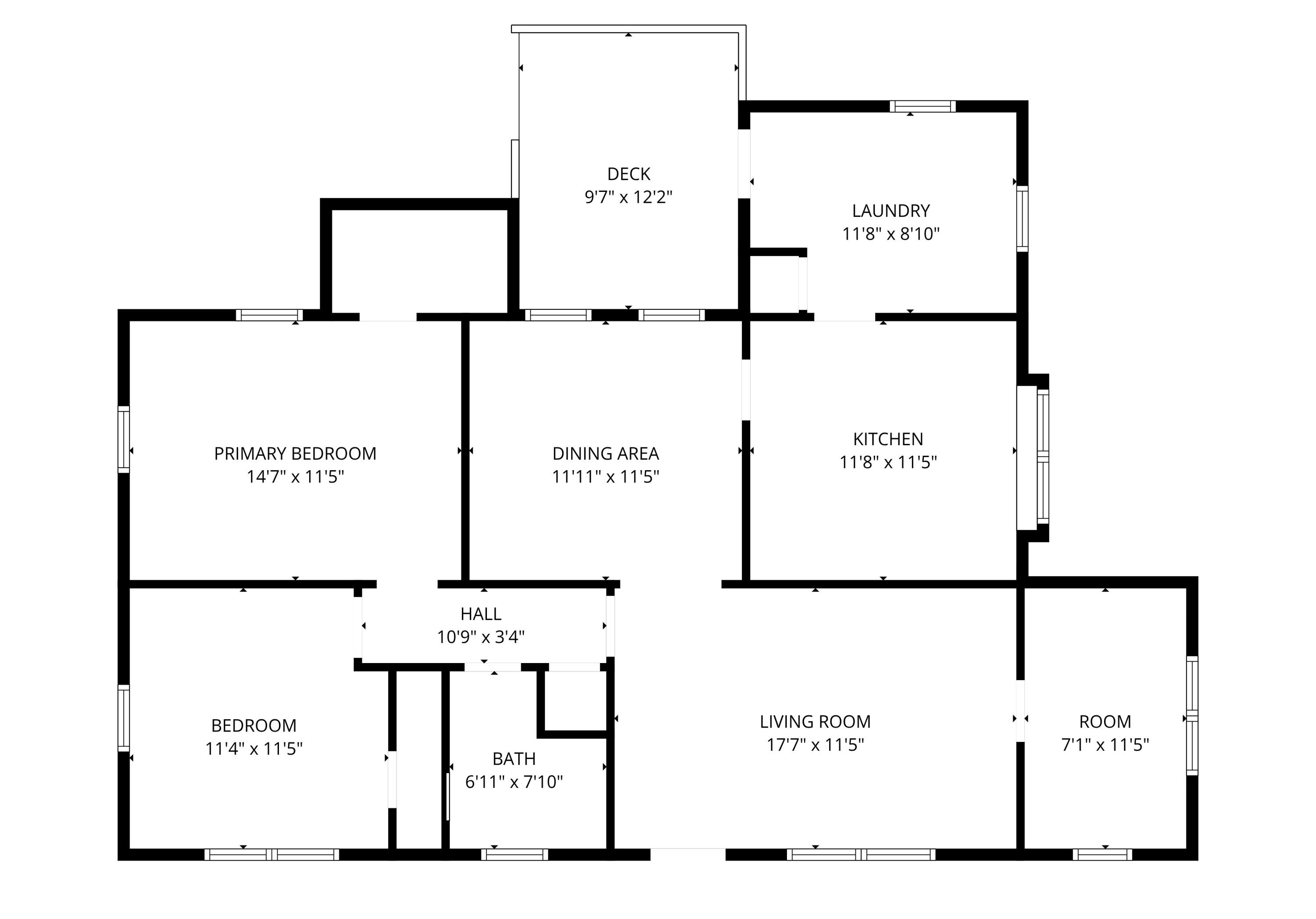 1265 North Concord Road Chattanooga, TN 37421 - Photo 29 of 30 Floor plan with dimensions