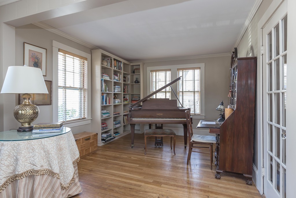 18 Rider Terrace Newton, MA 02466 - Photo 5 of 19 a living room with furniture and a wooden floor