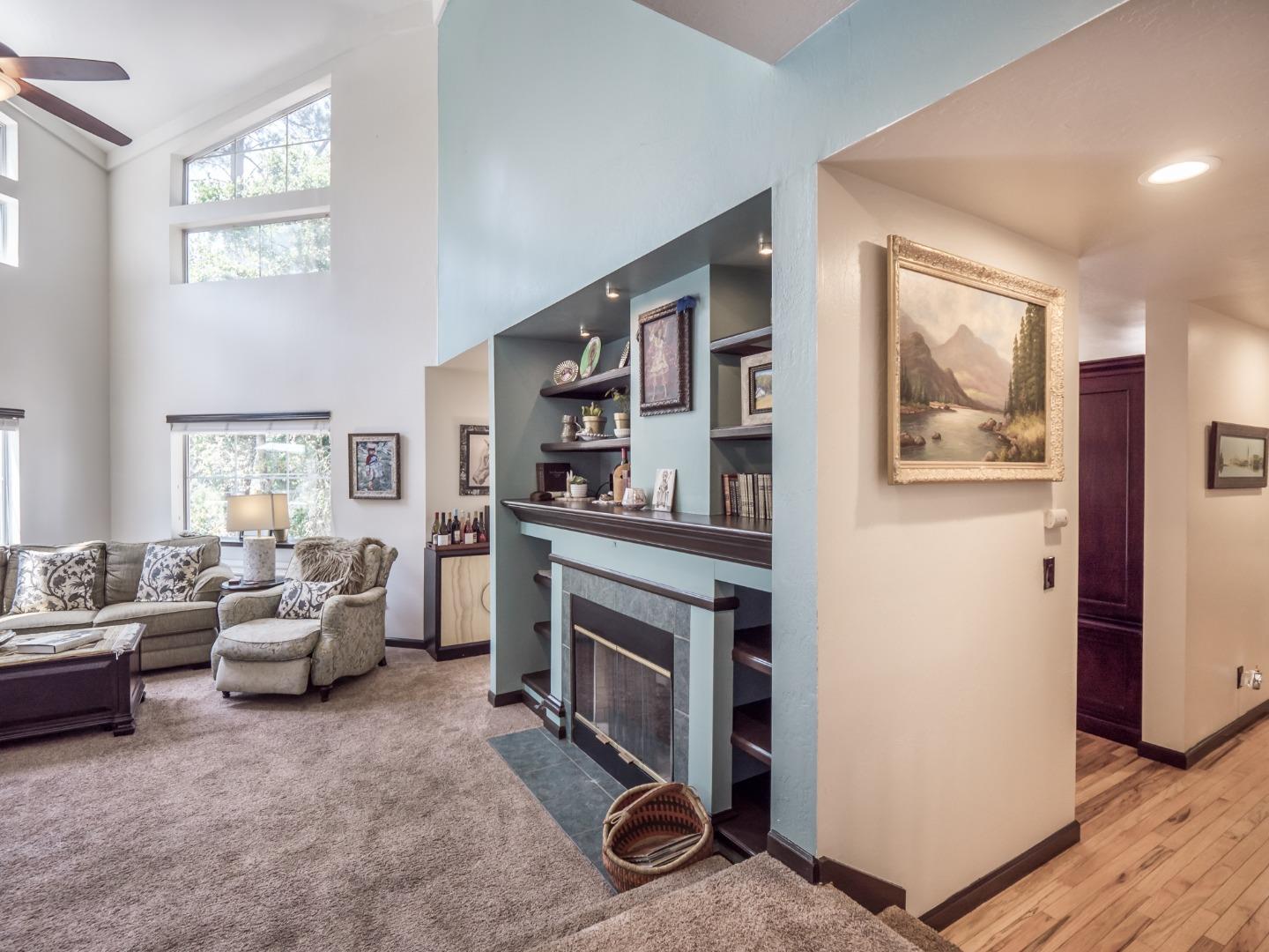 2185 Hames Road Aptos, CA 95003 - Photo 12 of 88 a living room with furniture and a fireplace