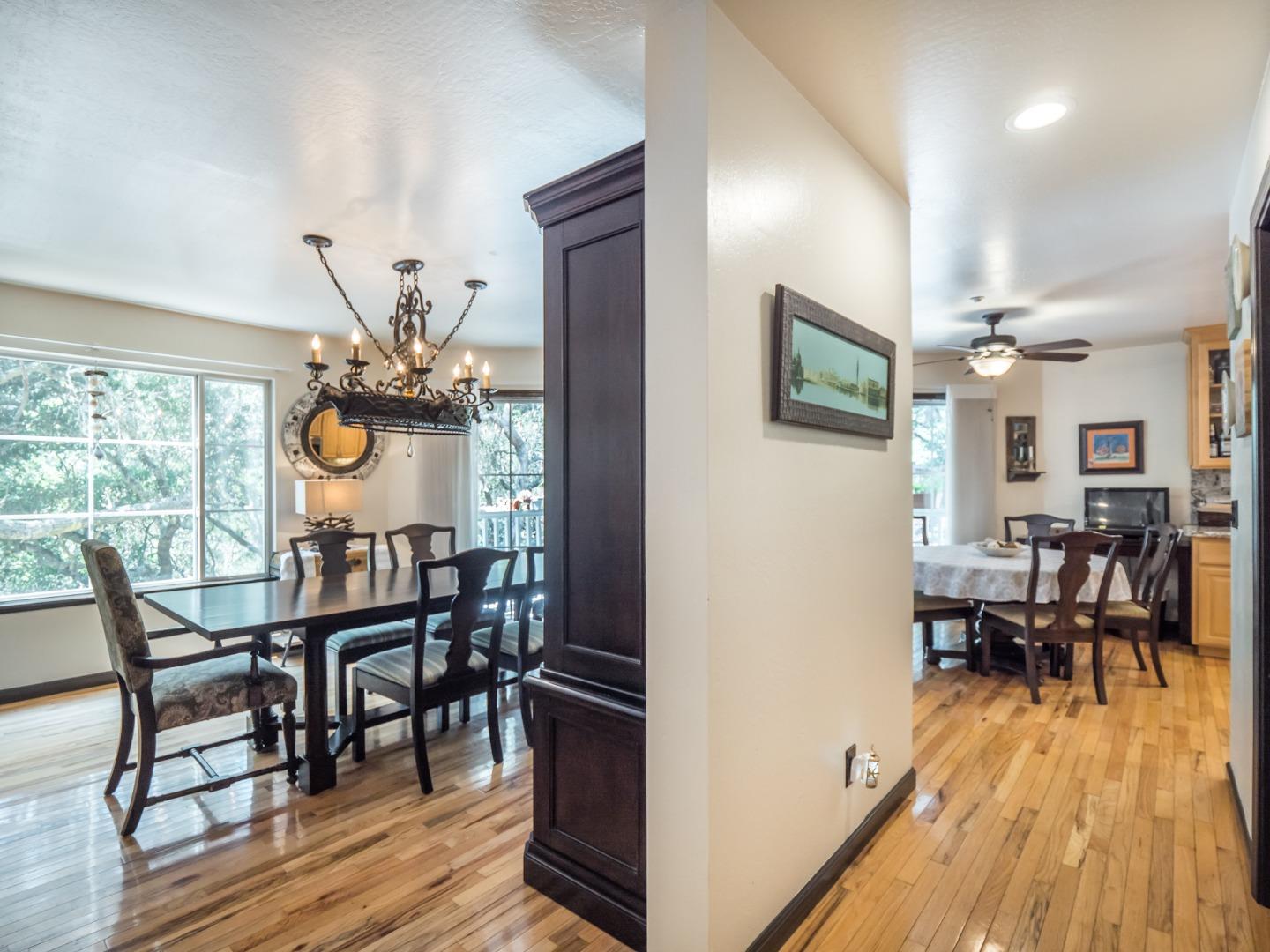 2185 Hames Road Aptos, CA 95003 - Photo 20 of 88 a view of a dining room with furniture window and wooden floor