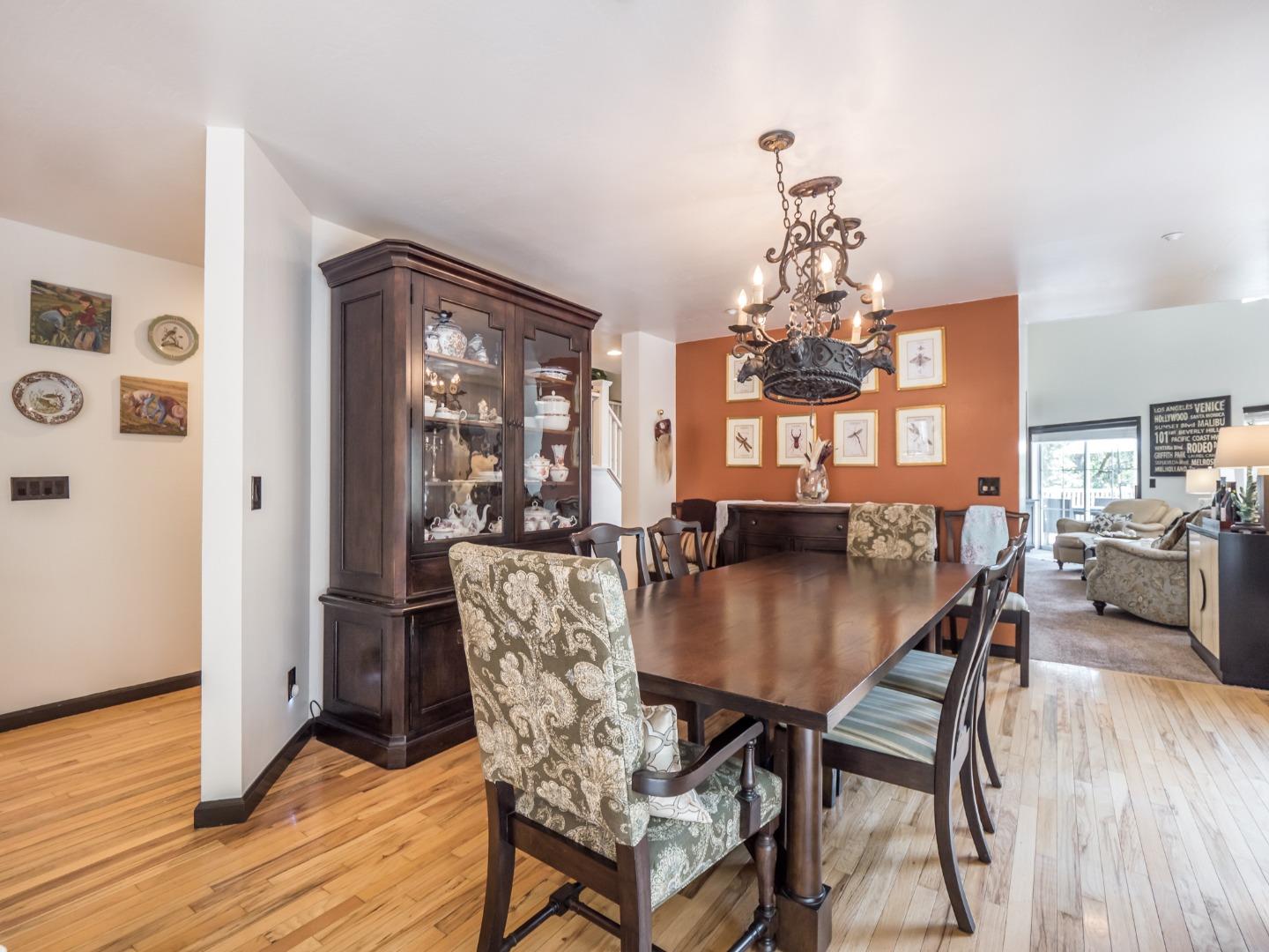 2185 Hames Road Aptos, CA 95003 - Photo 24 of 88 a view of a dining room with furniture window and wooden floor
