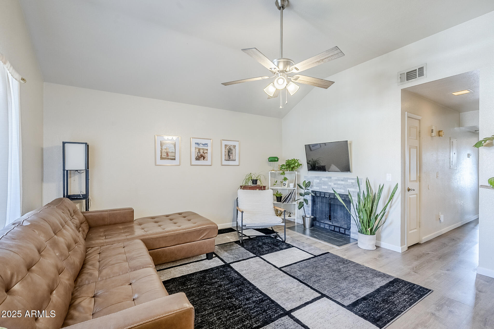 1331 West Baseline Road, Unit 360 Mesa, AZ 85202 - Photo 6 of 39 Cut stone surround fireplace