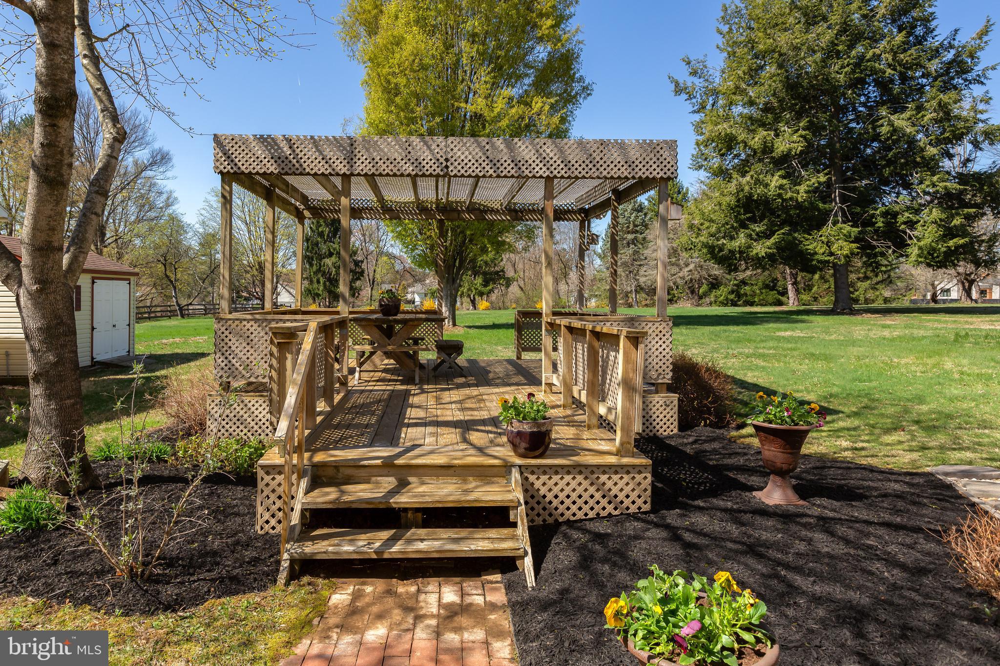 6 Vernon Lane Malvern, PA 19355 - Photo 33 of 38 Lovely Wooden Pergola