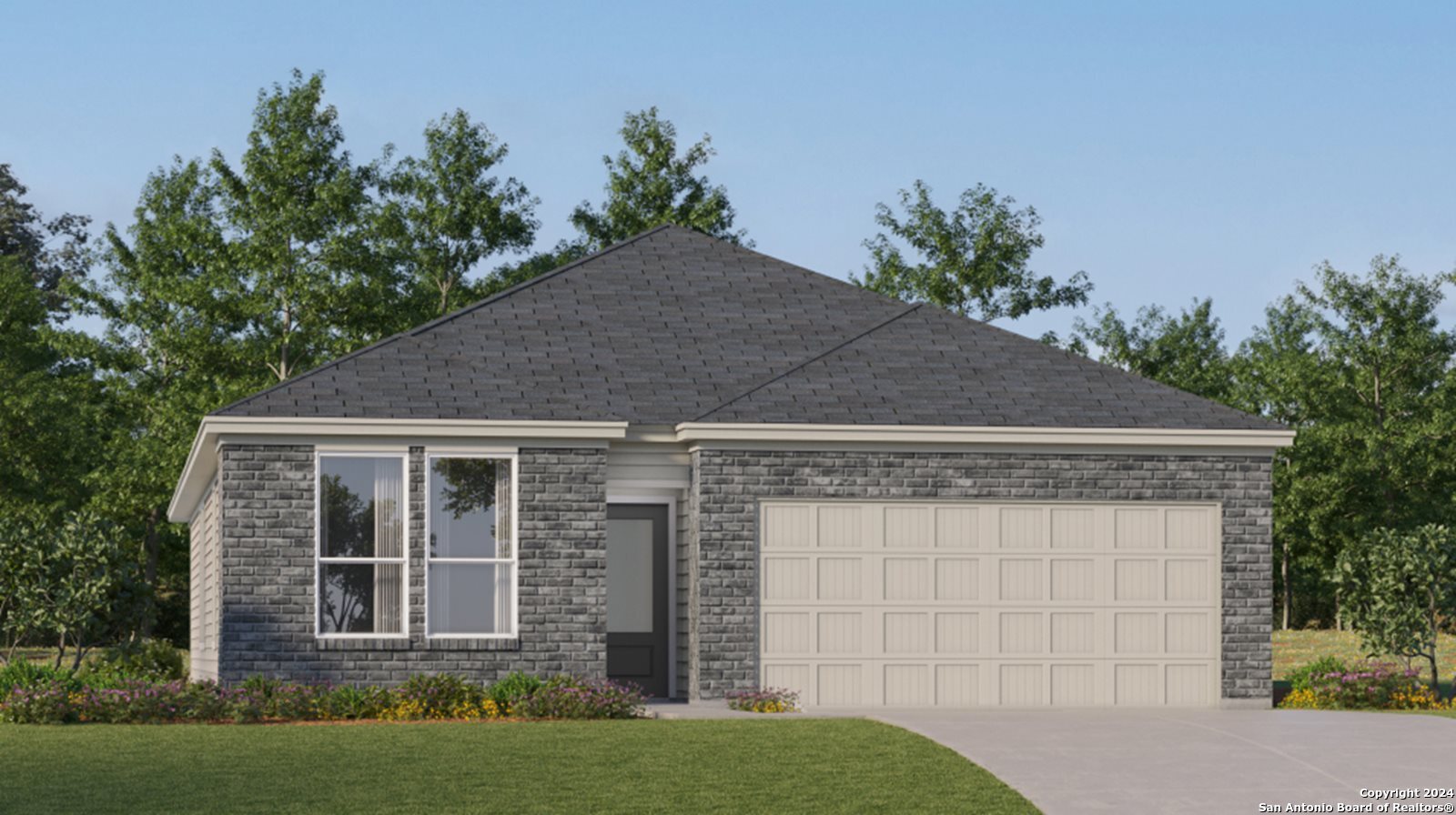 5127 Hagerman Cibolo, TX 78108 - Photo 1 of 27 front view of a house with a garden