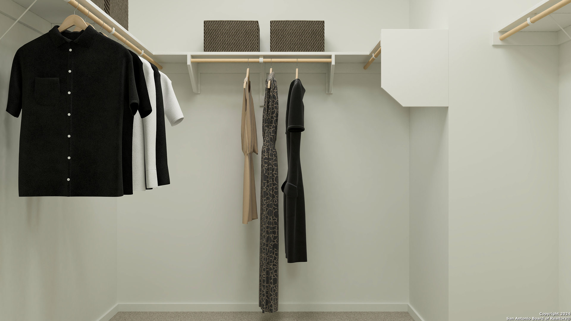 5127 Hagerman Cibolo, TX 78108 - Photo 25 of 27 a view of walk in closet with clothes and shoes