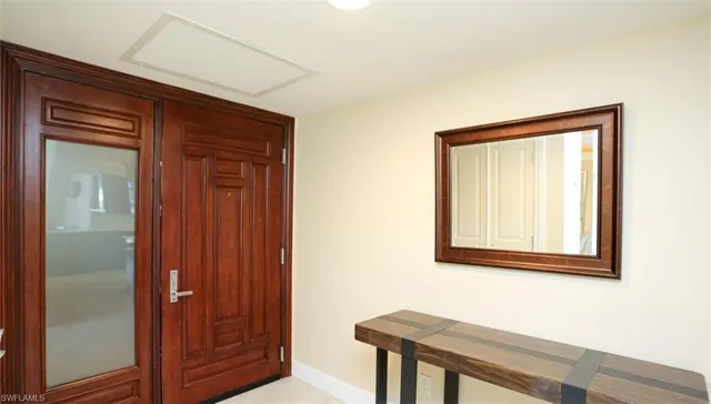 a view of front door