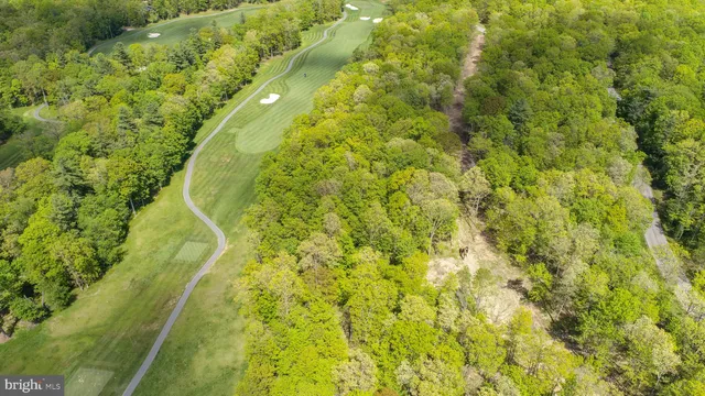 a view of a yard and swimming pool